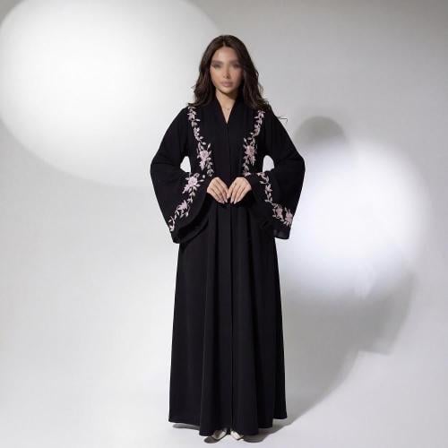 Handmade floral abaya