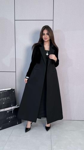 Women's blazer with velvet