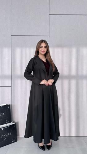 Double wide-leg with velvet inner dress