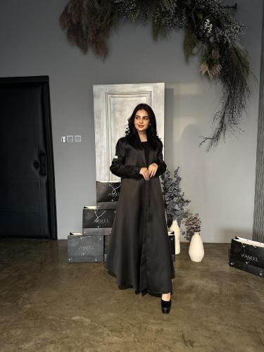 Abaya made of feteet fabric, Mikado