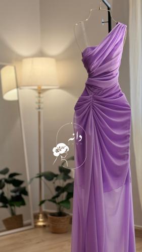 The most beautiful purple evening dress
