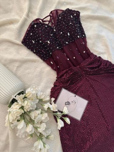 Evening dress stretch top