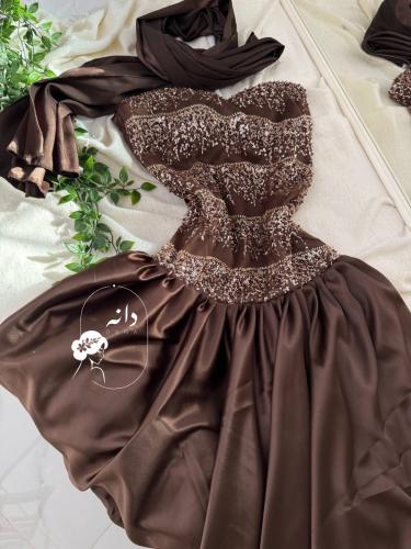 Elegant brown Feteet dress