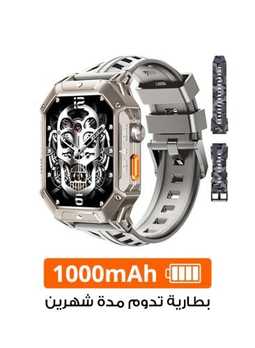 اوكيتل BT80 ساعة ذكية متينة شاشة AMOLED مقاس 2.13...