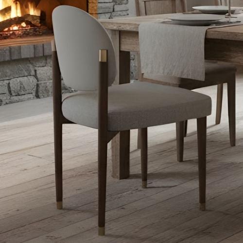 A dining chair with a practical design and easy to clean