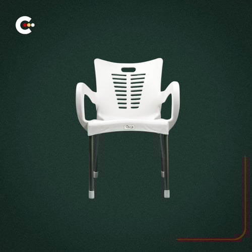 كرسي كيرم بلاستيك - أرجل ألمنيوم