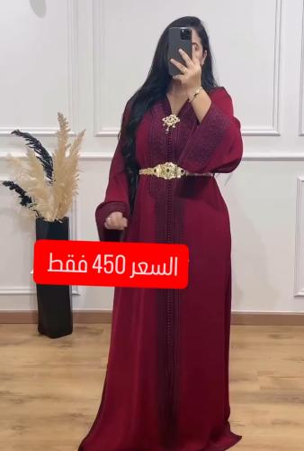 قفطان كريب مطروز