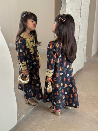 جلابيه بناتي بشكل جديد