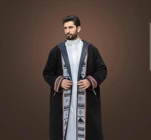فروة رجالي شتوي دبل فيس أسود - جملي