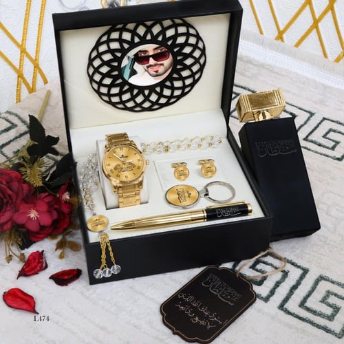 طقم ساعه رجالي بالاسم والصوره