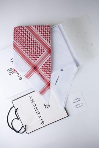 شماغ جفنشي كلاسيك احمر - ابيض