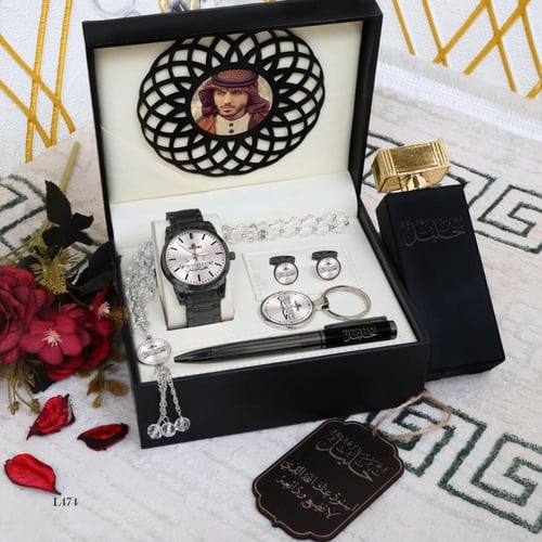 طقم ساعه رجالي بالاسم والصوره