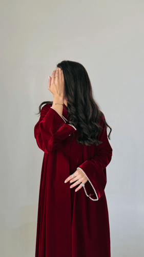 عباية شتوية مخمل