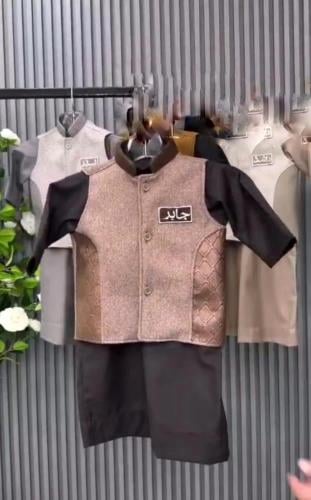 طقم الأطفال _ثوب_سديري بالإسم