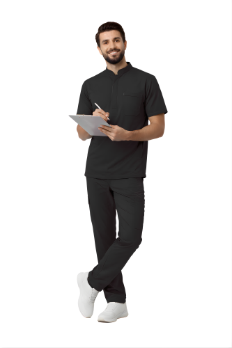 Essential medical scrub set - round neckline
