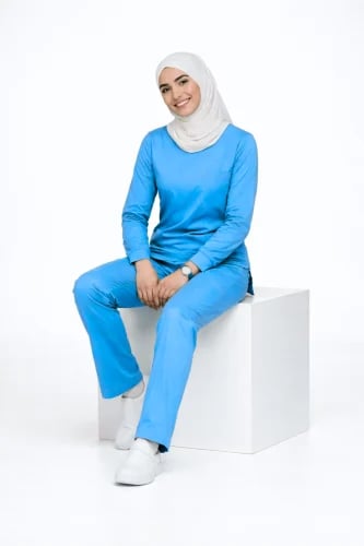 Premium medical scrap set - round neck
