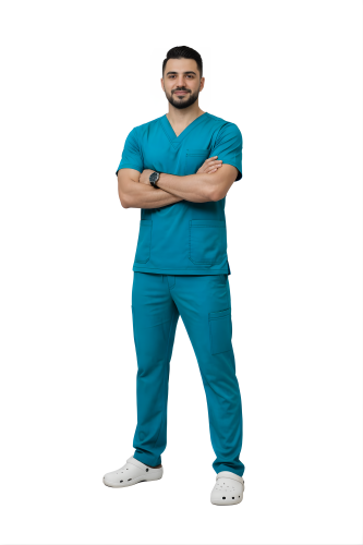 Premium medical scrub set - V-neck