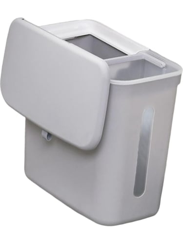 سلة مهملات معلقة للمطبخ بغطاء محكم، مقاومة للأوساخ...