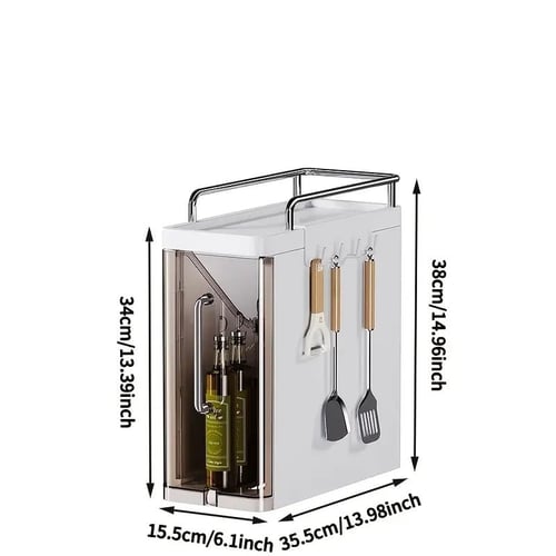 منظم مطبخ متعدد الطبقات، يُستخدم لتخزين التوابل وا...