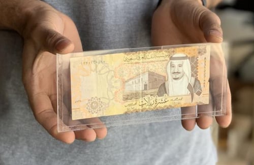 Acrylic envelope for money