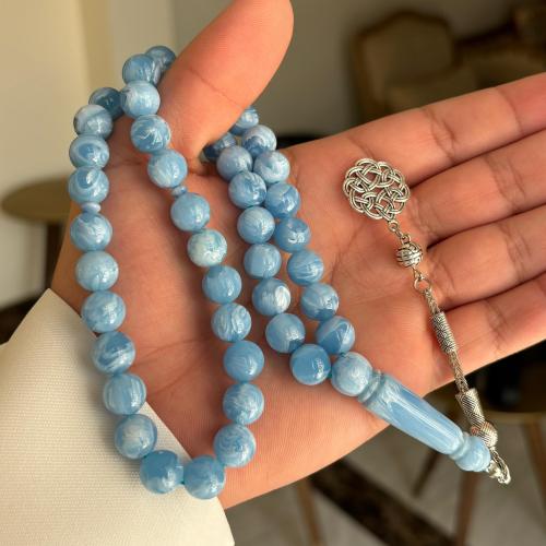 سبحة بكلايت سماوي مخلوط