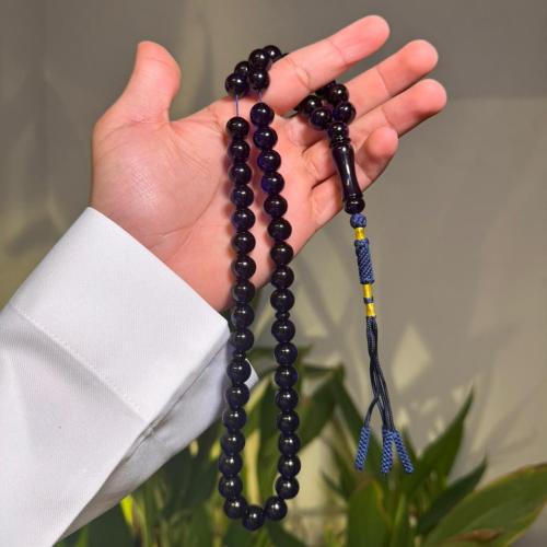 سبحة زعفراني حرباء كحلي