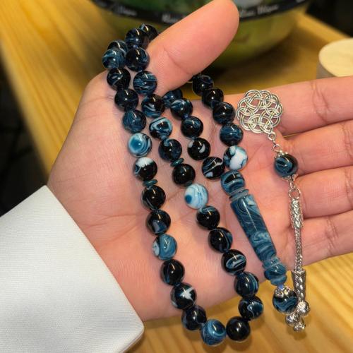 سبحة بكلايت تركوازي غامق مخلوط