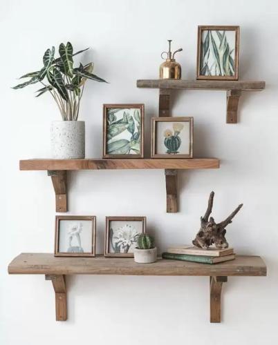 Rustic wooden shelf in three sizes