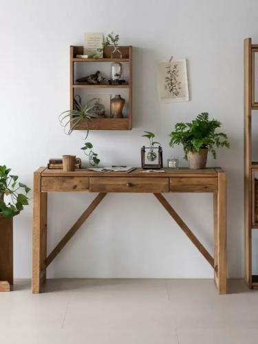 Rustic console table with drawer