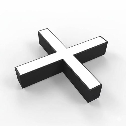 زاوية لينير على شكل "X" أسود 24 واط - JJ24H