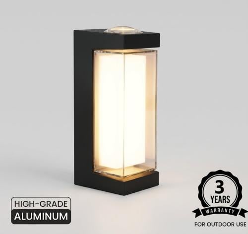 أبليك جداري خارجي زجاجي 12 واط LED
