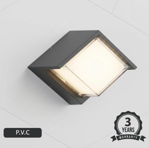 أبليك جداري خارجي مربع مسطح LED 12 واط – PG6967-12...