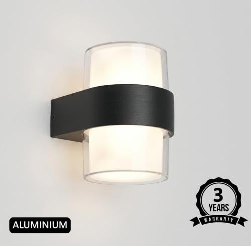 أبليك جداري خارجي اسطواني 12 واط LED