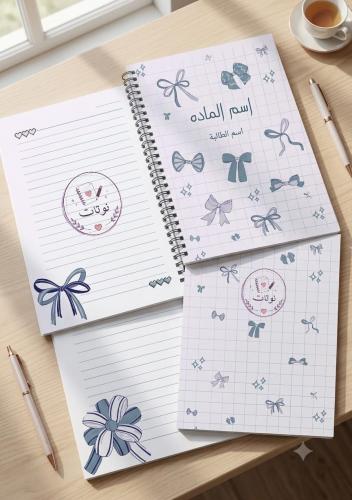 دفتر مدرسي بتصميم جميل وأنيق للأطفال مع إمكانية تخ...