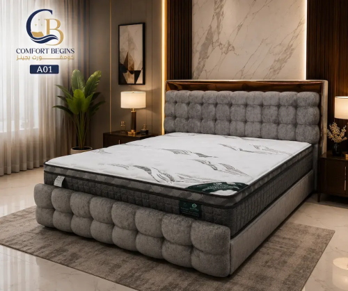 A Bed with Front Safety Guard – Bedroom 01