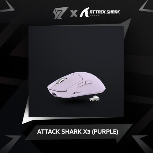 ماوس اتاك شارك اكس 3 ( بنفسجي ) - Attack Shark X3...