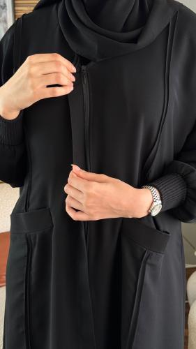 عباية بـ جيوب و سحاب مخفي