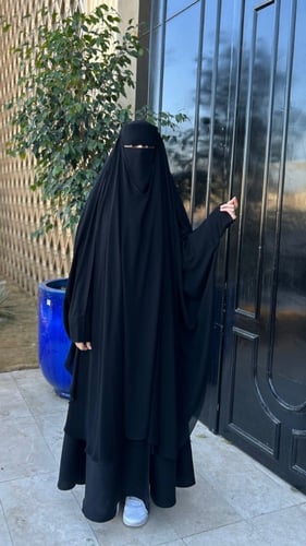 خمار قماش ( طرحة ) مقفل