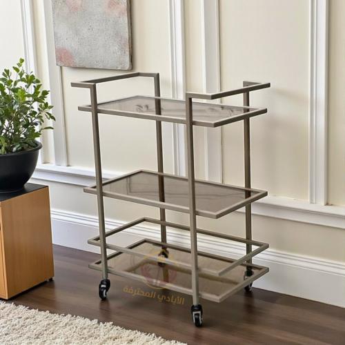 عربة ضيافة ترولي بثلاثة أدوار