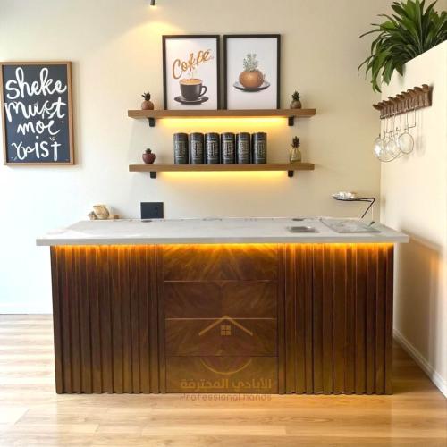 ركن كافي خشب سنديان