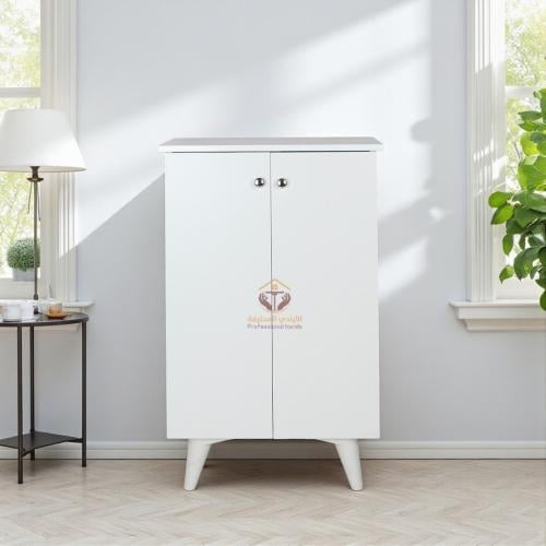 جزامة مودرن خشب بابين لون أبيض