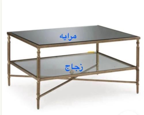 تفصيل طاولة جانبيه لون شمباني