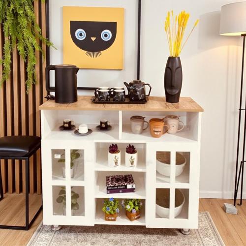 ركن كافي ابيض نافذتين بسعر العرض