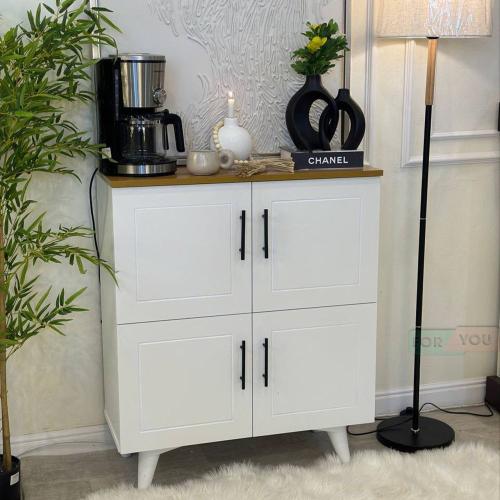 ركن كوفي سطح بني لون ابيض