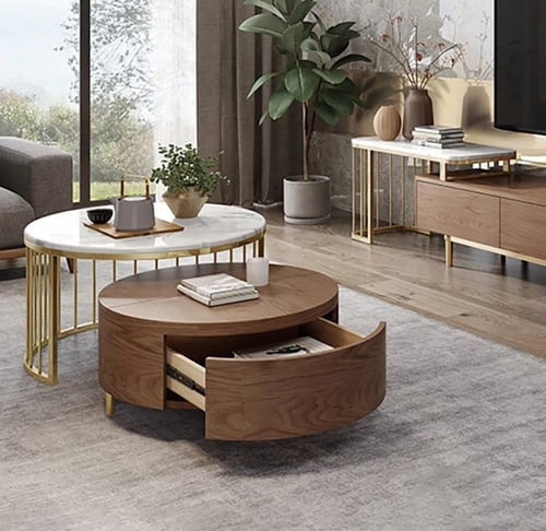 طاوله وسط مزدوجه معا طاوله تلفزيون