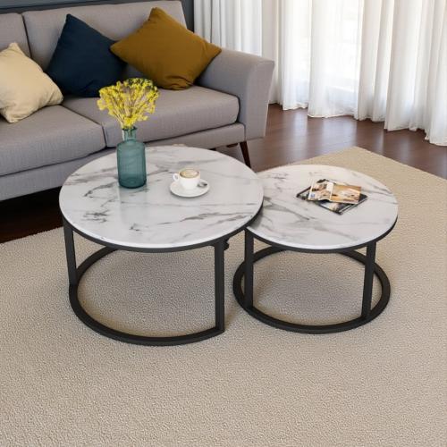 طقم طاولة خدمة دائري 80×80