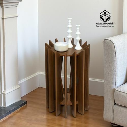 طاولة جانبية قشرة جوز الهند