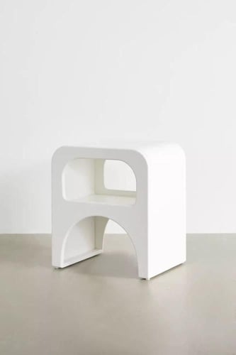 كومدينه خشب لون ابيض رش امريكي