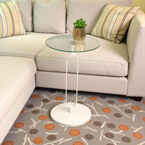 طاوله خدمه حديد سطح زجاج