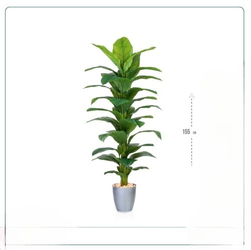 شجر صناعي سطل فضي 155 سم